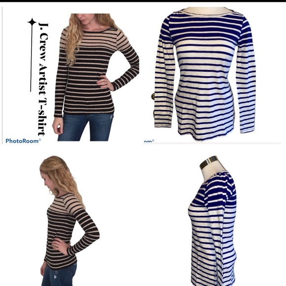 J. Crew Tops - J. Crew Artist T-shirt -long sleeve